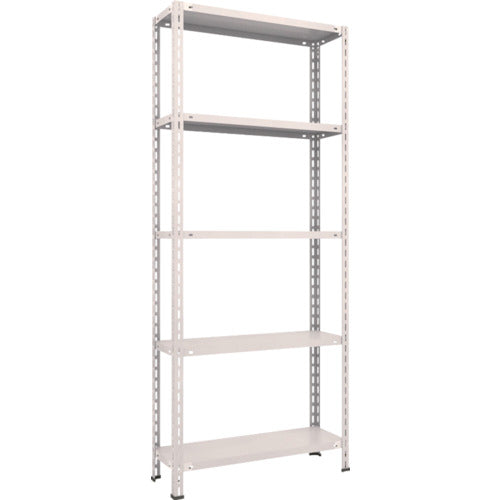 ＴＲＵＳＣＯ　スチールラック　軽量棚　中棚ボルトレス型　８７５Ｘ３００Ｘ２１００　５段　ネオグレー L73V-15(NG)