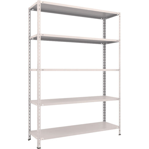 ＴＲＵＳＣＯ　スチールラック　軽量棚　中棚ボルトレス型１５００Ｘ４５０Ｘ２１００　５段　ネオグレー L75X-15(NG)