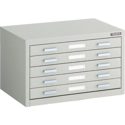 ＴＲＵＳＣＯ　マップケース　スチール　Ａ３Ｘ５段　５４１Ｘ３６０ＸＨ３３０ A3-1W5
