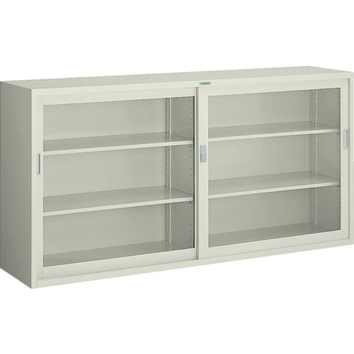 ＴＲＵＳＣＯ 耐薬品保管庫 ガラス引違型 １７６０Ｘ４００ＸＨ８８０ T-306G