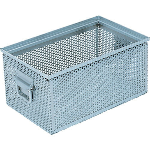 ＴＲＵＳＣＯ スチール容器 角型パンチングＢＯＸ 有効内寸３９４×２３４×１８７ VPB-4