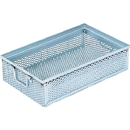 ＴＲＵＳＣＯ スチール容器 角型パンチングＢＯＸ 有効内寸４４４×２８４×１０７．５ VPB-5