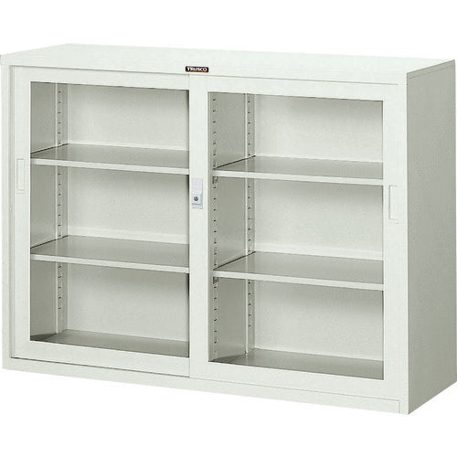 ＴＲＵＳＣＯ　スタンダード書庫（Ｄ４００）　ガラス引違　１２００ＸＨ８８０ N304G