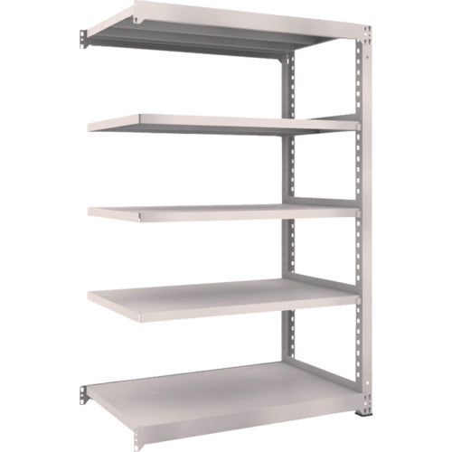 ＴＲＵＳＣＯ　スチールラック　Ｍ５型中量棚　１２００×７２１×Ｈ１８００　５段　連結　ネオグレー M5-6475B(NG)