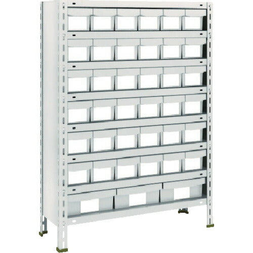 ＴＲＵＳＣＯ　スチールラック　軽量棚８７５Ｘ３００Ｘ１２００樹脂引出ＮＧ小Ｘ３６大Ｘ３　ネオグレー 43V-808E6F1(NG)