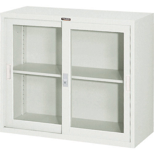 ＴＲＵＳＣＯ　スタンダード書庫（Ａ４判Ｄ４００）ガラス引違Ｗ８８０ＸＨ７５０ FJG40-G7