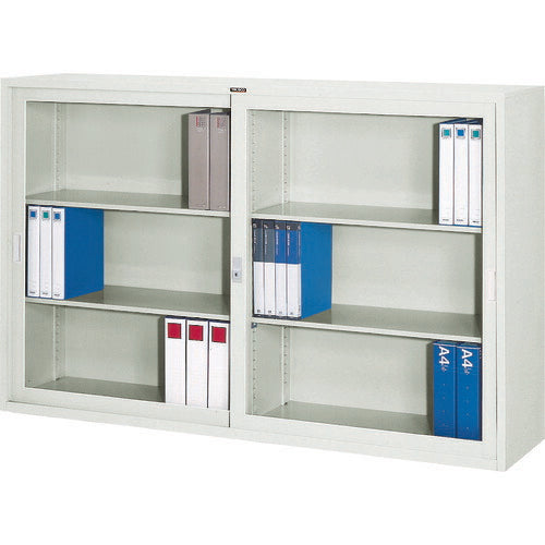 ＴＲＵＳＣＯ　スタンダード書庫（Ａ４判Ｄ４００）ガラス引違Ｗ１７６０ＸＨ１１１０ FJG40-G11W