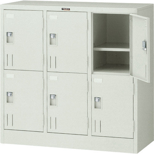 ＴＲＵＳＣＯ　多人数ロッカー６人用　９００Ｘ４１５ＸＨ８８０　南京錠式 SHG6B
