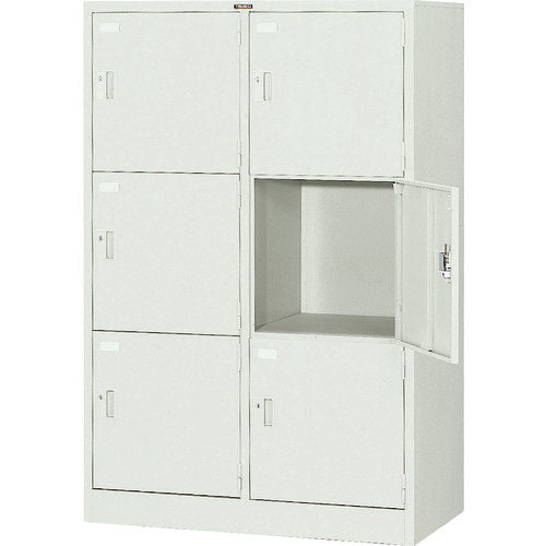 ＴＲＵＳＣＯ　多人数用ロッカー６人用　９００Ｘ５１５ＸＨ１３７３　シリンダ錠式 SVG6LA