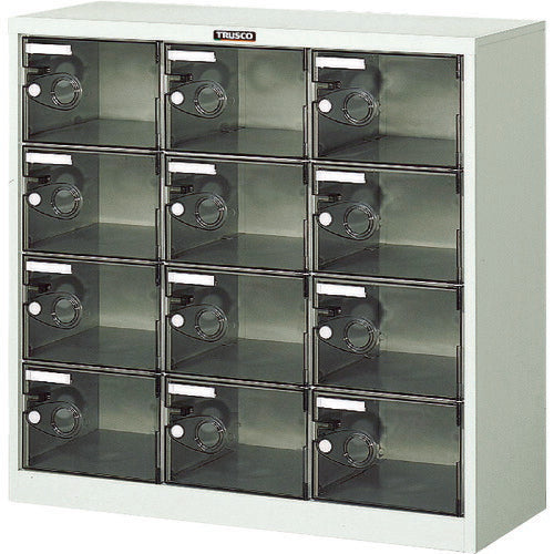 ＴＲＵＳＣＯ　シューズケース　１２人用　９００Ｘ３８０ＸＨ８８０　透明 SC-12PC