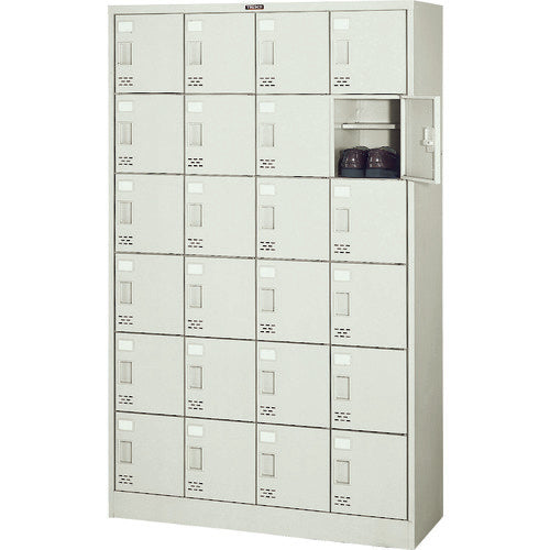 ＴＲＵＳＣＯ シューズケース ２４人用 １０５０Ｘ３８０ＸＨ１７００ 棚付 SC-24W