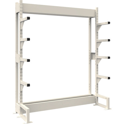 【取寄品】 ＴＲＵＳＣＯ ボルトレス長尺保管棚Ｍ１．５ 単式基本１８００Ｘ４５０ＸＨ１８００ ５段 VRM1.56655 【送料都度見積】