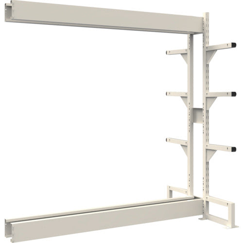 【取寄品】 ＴＲＵＳＣＯ ボルトレス長尺保管棚Ｍ１．５ 複式連結１５００Ｘ３００ＸＨ２１００ ４段 VRM1.57534BW 【送料都度見積】