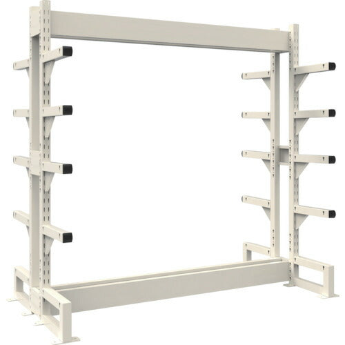 【取寄品】 ＴＲＵＳＣＯ ボルトレス長尺保管棚Ｍ３ 複式基本１８００Ｘ３００ＸＨ２４００ ５段 VRM38635W 【送料都度見積】