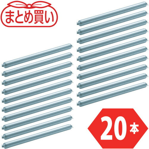 ＴＲＵＳＣＯ まとめ買い スチールローラー Φ３８Ｘ１．２ｔ Ｗ４００ Ｓ付２０本セット VL38W400-20P