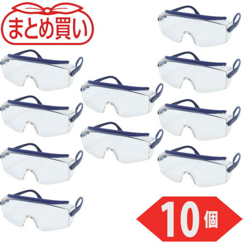 ＴＲＵＳＣＯ　まとめ買い　一眼型セーフティグラス　クリア　１０個 GS-71-10P