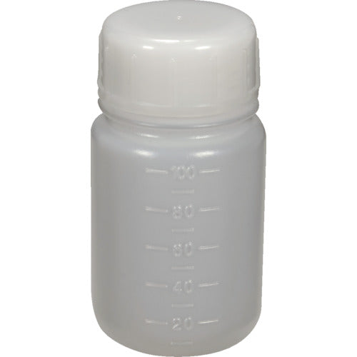 ＴＲＵＳＣＯ ＰＥボトル丸型広口瓶（ポリエチレン製）１００ｍＬ TB-100L
