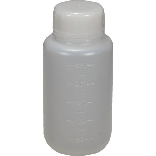 ＴＲＵＳＣＯ ＰＥボトル丸型広口瓶（ポリエチレン製）２５０ｍＬ TB-250L