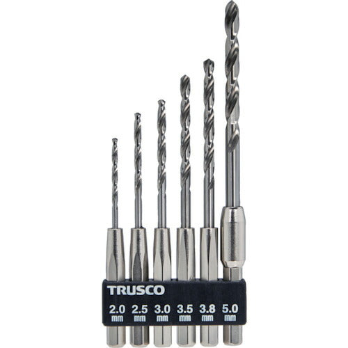 ＴＲＵＳＣＯ 六角軸鉄工ドリル ６本組 T6SDN-6AS