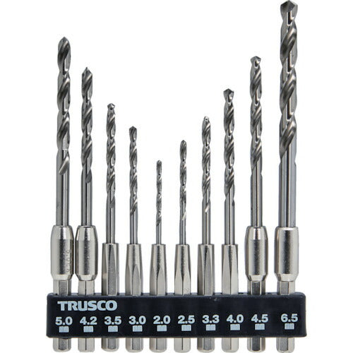 ＴＲＵＳＣＯ 六角軸鉄工ドリル １０本組 T6SDN-10AS
