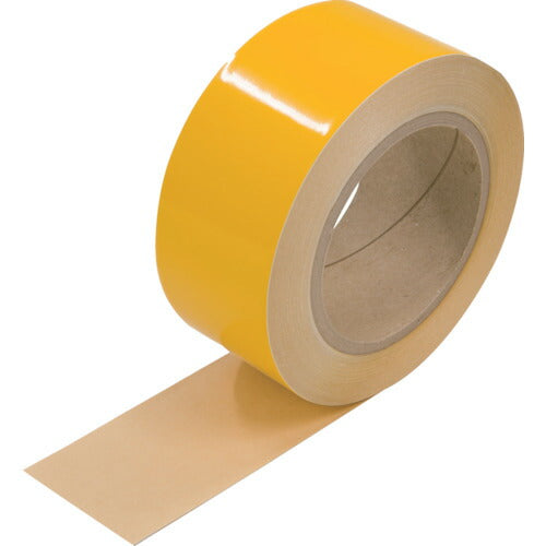 ＴＲＵＳＣＯ　強粘着・高耐久ラインテープ（屋内／屋外兼用）　黄　幅５０ＭＭ×長さ２０Ｍ TLTO-5020Y