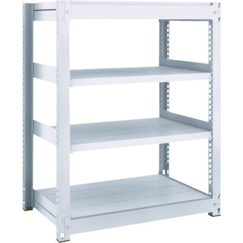 ＴＲＵＳＣＯ ＴＵＧ型中量ボルトレス棚 ４５０ｋｇ 単体型 １８５５×４７６×Ｈ１２００ ４段 TUG450-46S-4