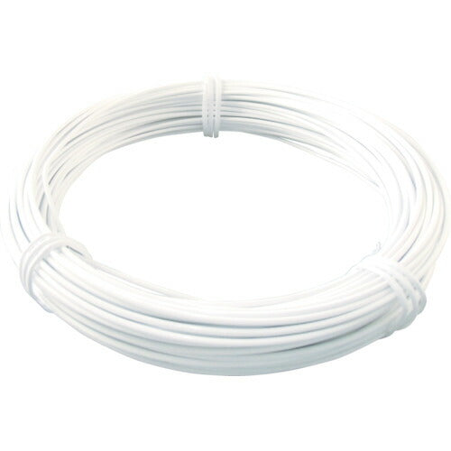 ＴＲＵＳＣＯ　カラー針金　ビニール被覆タイプ　ホワイト白　＃１４　線径２．０ｍｍ×２５ｍ TCWM-20W
