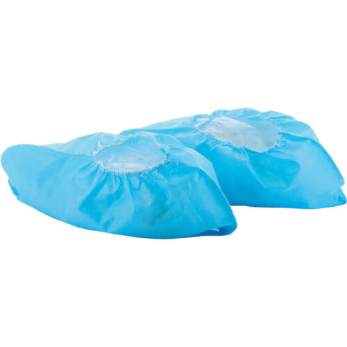 【取寄品】 ＴＲＵＳＣＯ 不織布シューズカバー（５足入）２２．０ｃｍ～２５．５ｃｍ ブルー TSC-5M-B 【送料都度見積】