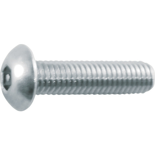 ＴＲＵＳＣＯ　ピン付六角穴ボタンボルト　ステンレス　Ｍ５×１０　１１本入 B103-0510
