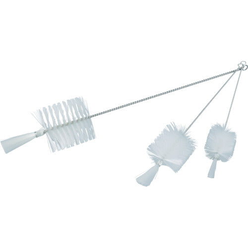 【取寄品】 ＴＲＵＳＣＯ 理化学ブラシ 瓶洗い用 ナイロン毛 ステンレス柄１号 ５本入 TBP-S1N-5P 【送料都度見積】