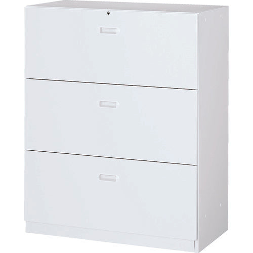 ＴＲＵＳＣＯ ユニット型壁面書庫 ラテラル３段 Ｈ１１１０ アジャスター付 ホワイト UAW-11B