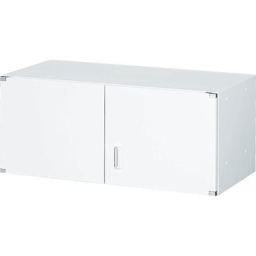 ＴＲＵＳＣＯ ユニット型壁面書庫 両開き 上置き専用 Ｈ３８０ ホワイト UHW-4