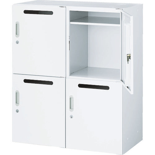 ＴＲＵＳＣＯ ユニット型壁面書庫 片開パーソナル２列２段 投入口付 Ｈ１０５０ Ｗ色 ULPW-11