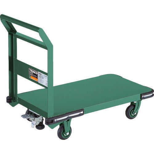 ＴＲＵＳＣＯ　鋼鉄製運搬車　８００Ｘ４５０　Φ１００鋳物車輪　Ｌストッパー付 OH-3SS