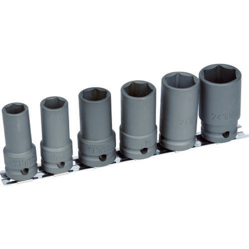 ＴＲＵＳＣＯ　インパクト用ロングソケット６個組セット　差込角１２．７ｍｍ T4-6LSET