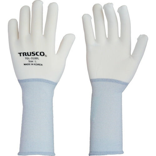 【取寄品】 ＴＲＵＳＣＯ 【長期欠品中】ナイロンインナー手袋ロング（１０双入） Ｌ TGL-3100L-10P-L 【送料都度見積】