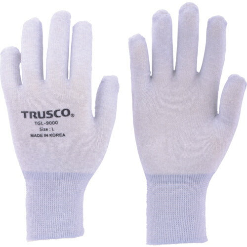 【取寄品】 ＴＲＵＳＣＯ カーボン・ナイロンインナー手袋 Ｌ TGL-9000-L 【送料都度見積】