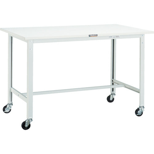 ＴＲＵＳＣＯ　軽荷重作業台（１５０ｋｇ）ＡＥ型　１８００Ｘ９００ＸＨ８０９　φ７５キャスター付　ダークグレー色 AE-1809C75 DG