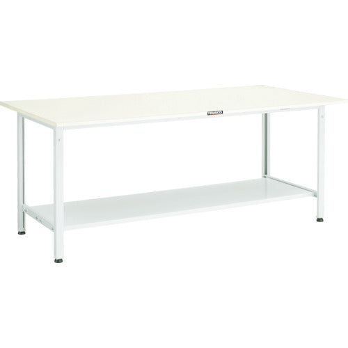 ＴＲＵＳＣＯ　軽荷重作業台（３００ｋｇ）ＡＥ型　１８００Ｘ９００ＸＨ７４０　下棚２枚付　ダークグレー色 AE-1809LT2 DG