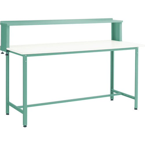ＴＲＵＳＣＯ　軽荷重立作業台（３００ｋｇ）ＨＡＥ型　１８００Ｘ９００ＸＨ１２０４（全高）　上棚付　ヤンググリーン色 HRAE-1809YURB YG