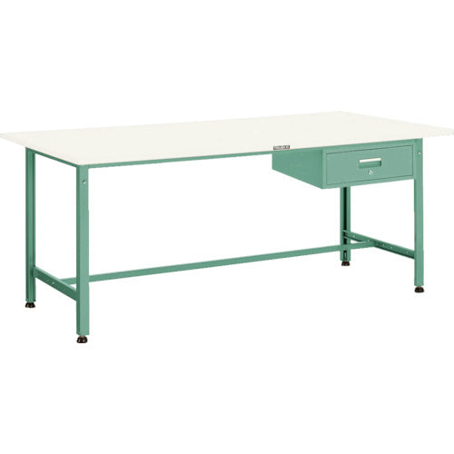 ＴＲＵＳＣＯ　軽荷重作業台（３００ｋｇ）ＡＥ型　１８００Ｘ７５０ＸＨ７４０　１段引出付　ダークグレー色 SAE-1800F1 DG