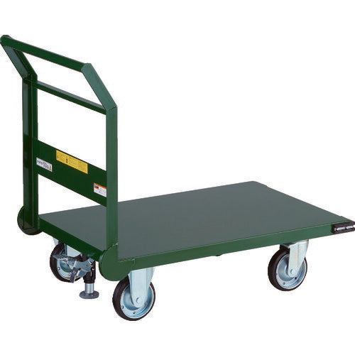 ＴＲＵＳＣＯ　鋼鉄製運搬車　９００Ｘ６００　導電性キャスター　Ｌストッパー付 SH-2NESS