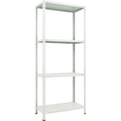 ＴＲＵＳＣＯ　スチールラック　軽量棚　中棚ボルトレス型１８００Ｘ４５０Ｘ２１００　４段　ネオグレー L76X-14(NG)