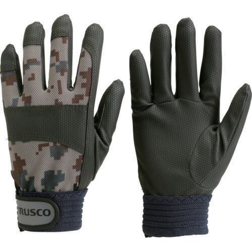 ＴＲＵＳＣＯ　ＰＵ迷彩手袋　グレー　Ｌ TPU-CMG-L