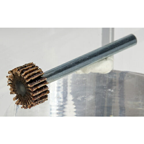 【取寄品】 ＴＲＵＳＣＯ 薄型ミニフラップホイール ３０Ｘ５Ｘ３ ＃１００ ５個入 SK3005-100 【送料都度見積】