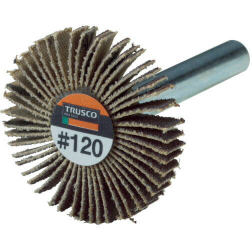 ＴＲＵＳＣＯ 薄型フラップホイール ３０Ｘ５Ｘ６ ＃１２０ ５個入 UF3005-120