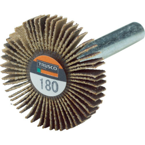ＴＲＵＳＣＯ 薄型フラップホイール ３０Ｘ５Ｘ６ ＃１８０ ５個入 UF3005-180
