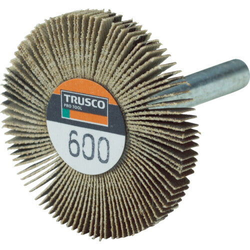 ＴＲＵＳＣＯ 薄型フラップホイール ４０Ｘ５Ｘ６ ＃６００ ５個入 UF4005-600