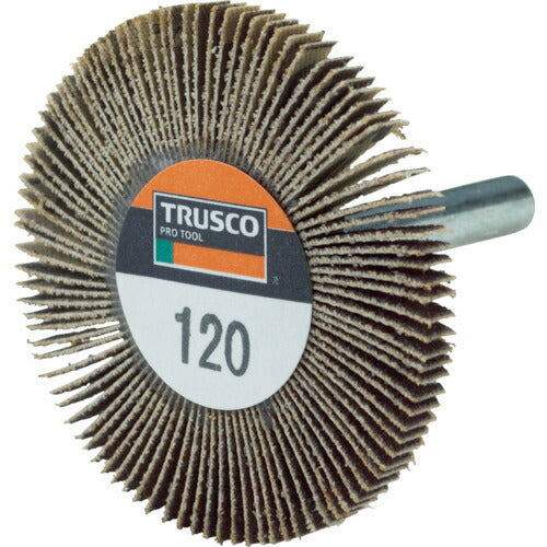 ＴＲＵＳＣＯ 薄型フラップホイール ５０Ｘ５Ｘ６ ＃１２０ ５個入 UF5005-120