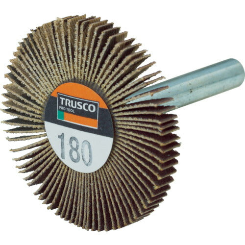 ＴＲＵＳＣＯ 薄型フラップホイール ５０Ｘ５Ｘ６ ＃１８０ ５個入 UF5005-180